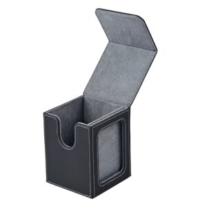 Deck Box (caixa de baralho) de cartas MTG - Cinza/Preto