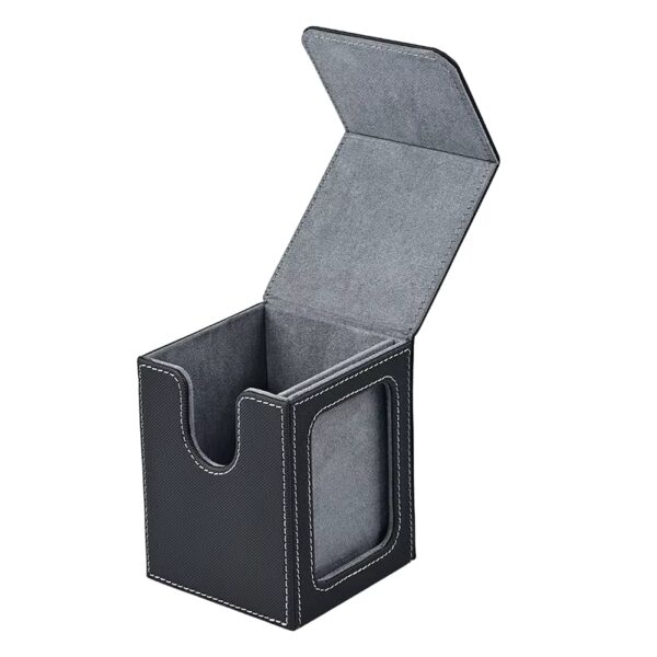 Deck Box (caixa de baralho) de cartas MTG - Cinza/Preto