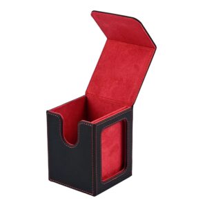 Deck Box (caixa de baralho) de cartas MTG - Vermelho/Preto