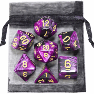 Conjunto de dados RPG - Purple Black