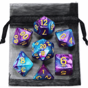 Conjunto de dados RPG - Purple Blue