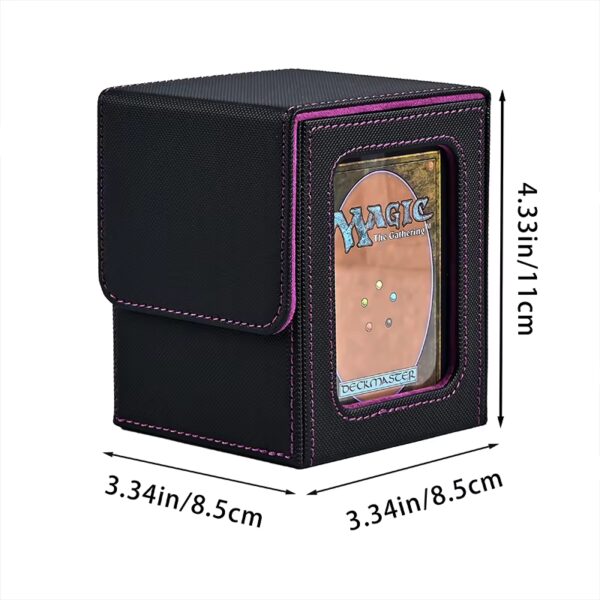 Deck Box (caixa de baralho) de cartas MTG - Vermelho/Preto - Imagem 2